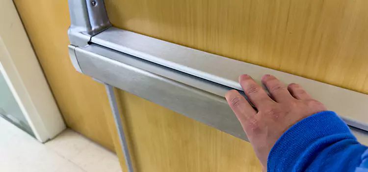 Installing a Push Bar on a Door Fridley